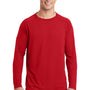 Sport-Tek Mens Ultimate Performance Moisture Wicking Long Sleeve Crewneck T-Shirt - True Red