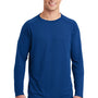 Sport-Tek Mens Ultimate Performance Moisture Wicking Long Sleeve Crewneck T-Shirt - True Royal Blue