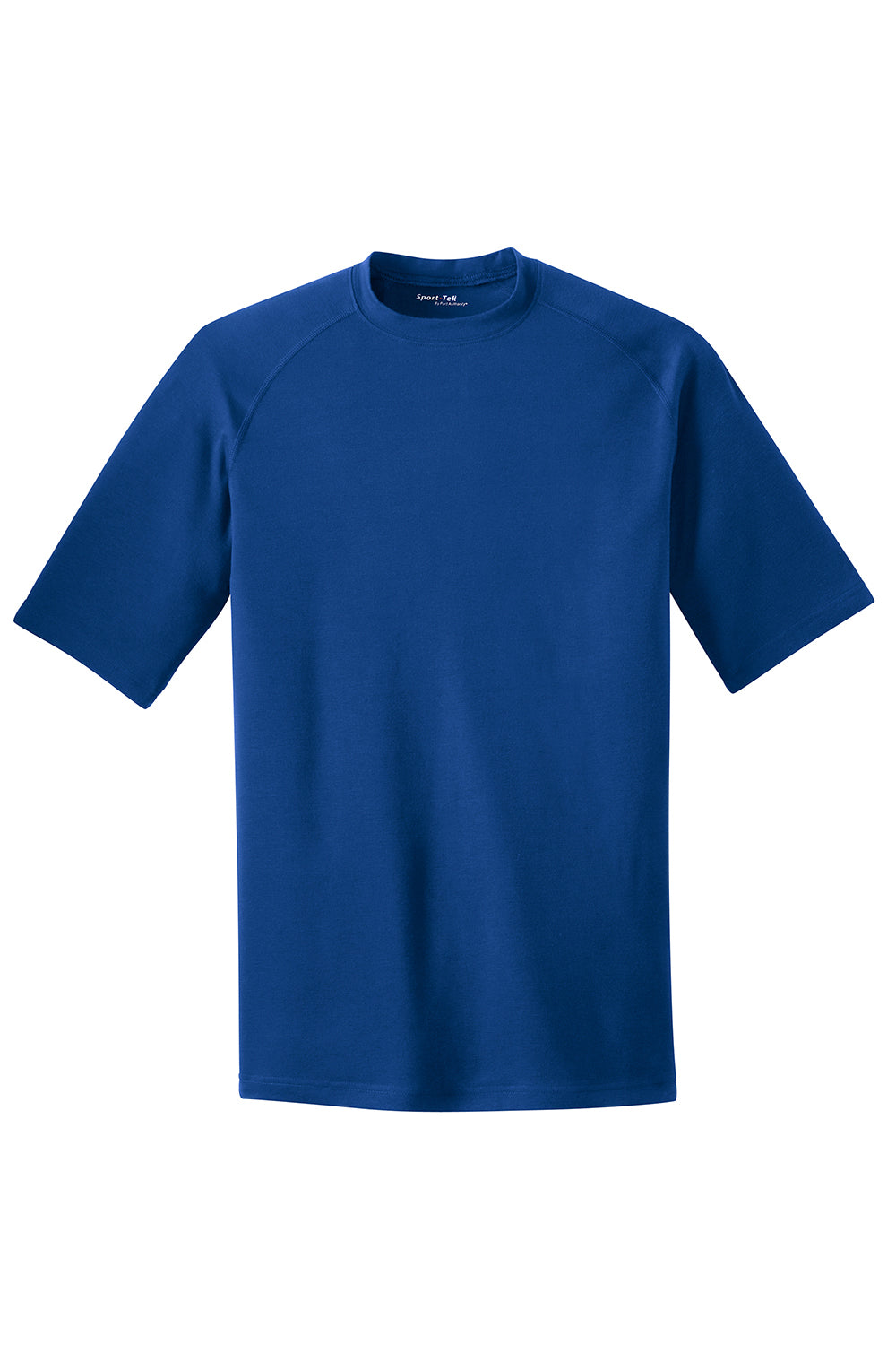 Sport-Tek ST700 Mens Ultimate Performance Moisture Wicking Short Sleeve Crewneck T-Shirt True Royal Blue Flat Front