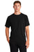 Sport-Tek ST700 Mens Ultimate Performance Moisture Wicking Short Sleeve Crewneck T-Shirt Black Model Front