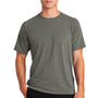 Sport-Tek Mens Ultimate Performance Moisture Wicking Short Sleeve Crewneck T-Shirt - Heather Grey