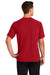 Sport-Tek ST700 Mens Ultimate Performance Moisture Wicking Short Sleeve Crewneck T-Shirt True Red Model Back