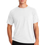 Sport-Tek Mens Ultimate Performance Moisture Wicking Short Sleeve Crewneck T-Shirt - White