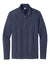 Sport-Tek ST711 Mens Exchange 1.5 Long Sleeve 1/4 Zip T-Shirt Heather Dark Denim Blue Flat Front