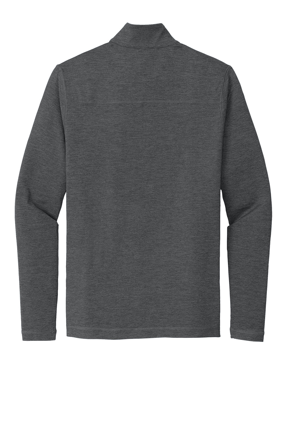 Sport-Tek ST711 Mens Exchange 1.5 Long Sleeve 1/4 Zip T-Shirt Heather Graphite Grey Flat Back