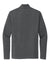 Sport-Tek ST711 Mens Exchange 1.5 Long Sleeve 1/4 Zip T-Shirt Heather Graphite Grey Flat Back