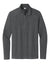 Sport-Tek ST711 Mens Exchange 1.5 Long Sleeve 1/4 Zip T-Shirt Heather Graphite Grey Flat Front