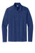 Sport-Tek ST711 Mens Exchange 1.5 Long Sleeve 1/4 Zip T-Shirt Heather True Royal Blue Flat Front