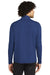 Sport-Tek ST711 Mens Exchange 1.5 Long Sleeve 1/4 Zip T-Shirt Heather True Royal Blue Model Back