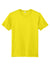 Sport-Tek ST720 Mens Re-Compete Moisture Wicking Short Sleeve Crewneck T-Shirt Neon Yellow Flat Front