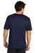 Sport-Tek ST720 Mens Re-Compete Moisture Wicking Short Sleeve Crewneck T-Shirt True Navy Blue Model Back