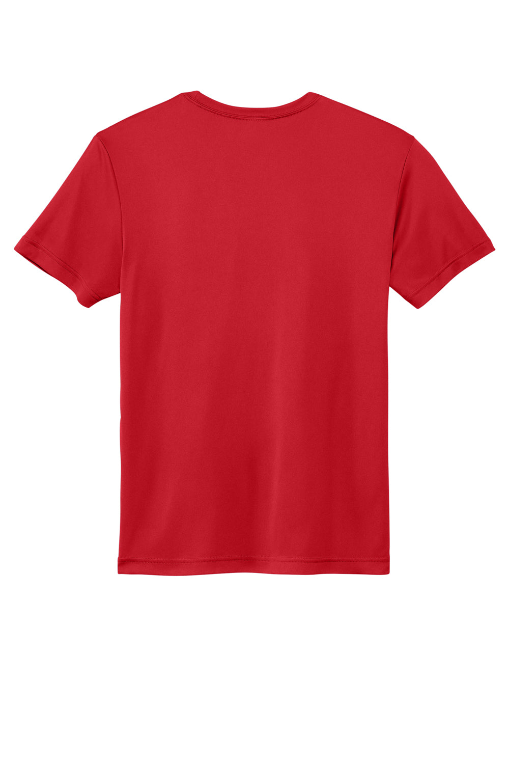 Sport-Tek ST720 Mens Re-Compete Moisture Wicking Short Sleeve Crewneck T-Shirt True Red Flat Back