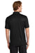 Sport-Tek ST725 Mens PosiCharge Re-Compete Short Sleeve Polo Shirt Black Model Back