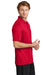 Sport-Tek ST725 Mens PosiCharge Re-Compete Short Sleeve Polo Shirt Deep Red Model Side