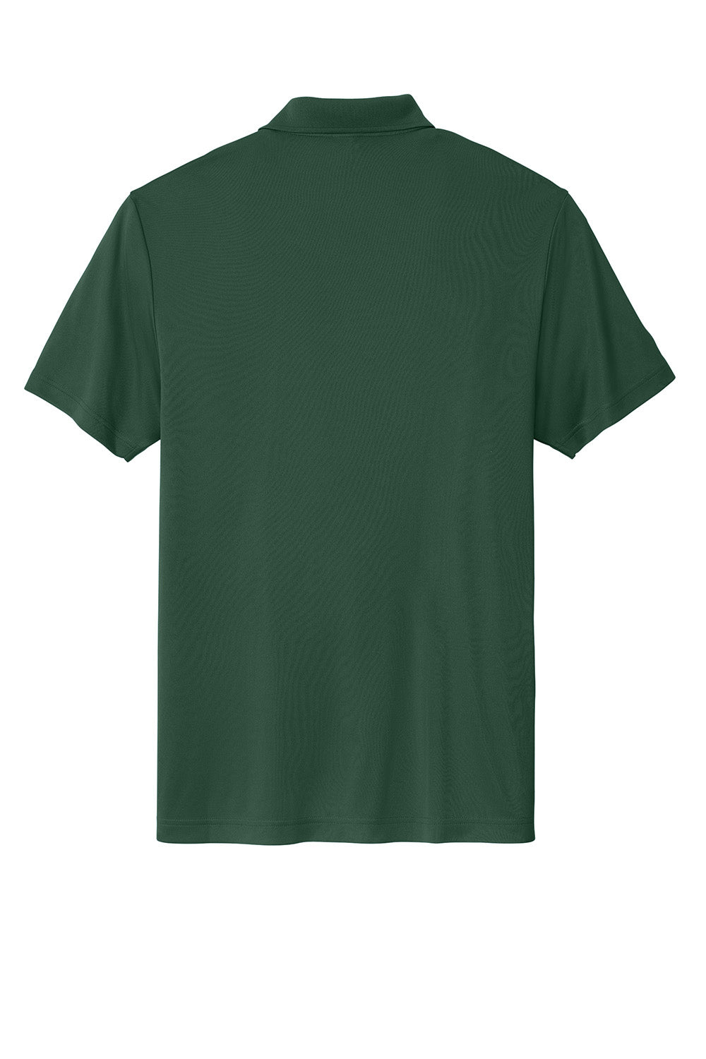 Sport-Tek ST725 Mens PosiCharge Re-Compete Short Sleeve Polo Shirt Forest Green Flat Back