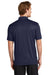 Sport-Tek ST725 Mens PosiCharge Re-Compete Short Sleeve Polo Shirt True Navy Blue Model Back