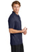 Sport-Tek ST725 Mens PosiCharge Re-Compete Short Sleeve Polo Shirt True Navy Blue Model Side