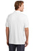 Sport-Tek ST725 Mens PosiCharge Re-Compete Short Sleeve Polo Shirt White Model Back