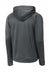 Sport-Tek ST730 Mens Re-Compete Fleece Anti Static Hooded Sweatshirt Hoodie Iron Grey Flat Back