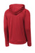 Sport-Tek ST730 Mens Re-Compete Fleece Anti Static Hooded Sweatshirt Hoodie True Red  Flat Back