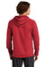 Sport-Tek ST730 Mens Re-Compete Fleece Anti Static Hooded Sweatshirt Hoodie True Red  Model Back