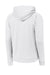 Sport-Tek ST730 Mens Re-Compete Fleece Anti Static Hooded Sweatshirt Hoodie White Flat Back