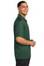 Sport-Tek ST740 Mens Moisture Wicking Micropique Short Sleeve Polo Shirt Forest Green Model Side