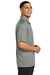 Sport-Tek ST740 Mens Moisture Wicking Micropique Short Sleeve Polo Shirt Concrete Grey Model Side