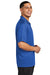 Sport-Tek ST740 Mens Moisture Wicking Micropique Short Sleeve Polo Shirt True Royal Blue Model Side