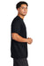 Sport-Tek ST760 Mens Echo Moisture Wicking Short Sleeve Crewneck T-Shirt Black Model Side