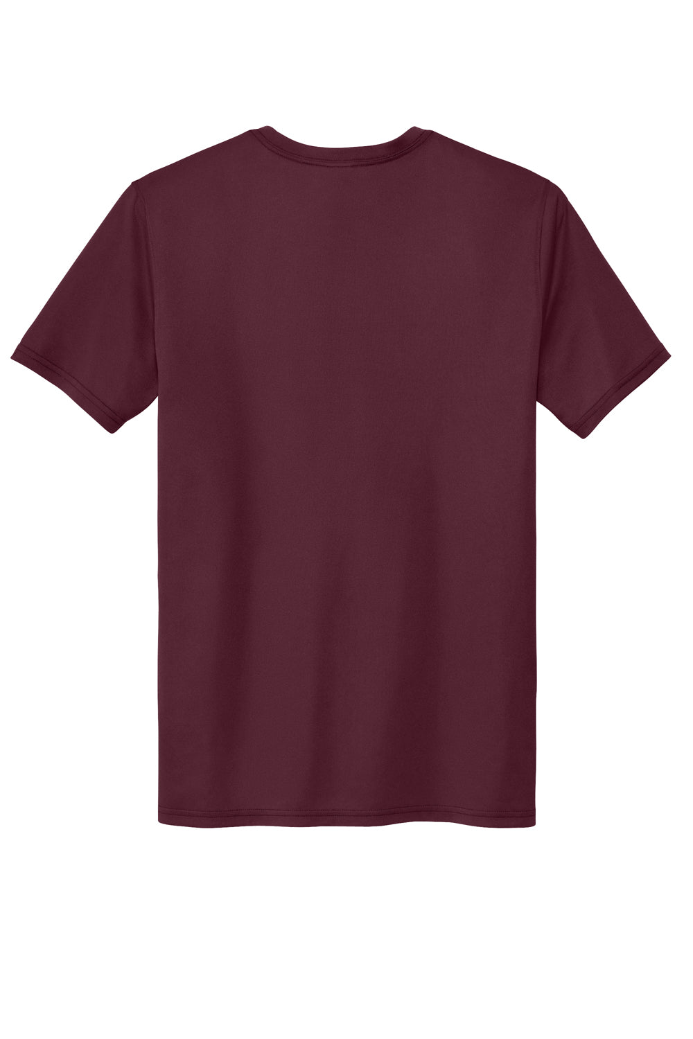 Sport-Tek ST760 Mens Echo Moisture Wicking Short Sleeve Crewneck T-Shirt Maroon Flat Back