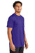 Sport-Tek ST760 Mens Echo Moisture Wicking Short Sleeve Crewneck T-Shirt Purple Model 3q