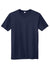 Sport-Tek ST760 Mens Echo Moisture Wicking Short Sleeve Crewneck T-Shirt True Navy Blue Flat Front