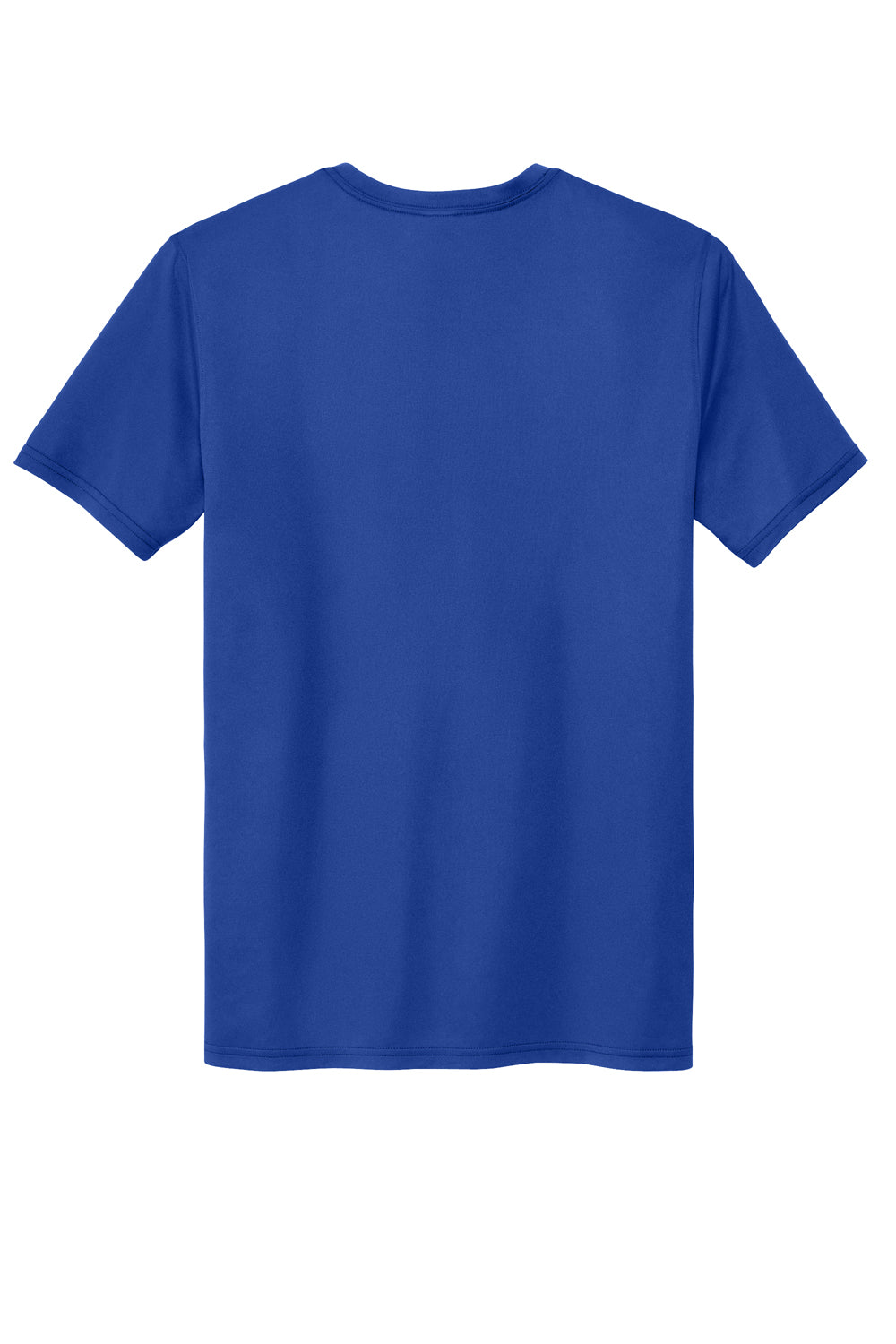 Sport-Tek ST760 Mens Echo Moisture Wicking Short Sleeve Crewneck T-Shirt True Royal Blue Flat Back