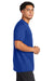 Sport-Tek ST760 Mens Echo Moisture Wicking Short Sleeve Crewneck T-Shirt True Royal Blue Model Side