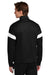 Sport-Tek ST800 Mens Travel Full Zip Jacket Black/White Model Back