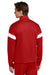 Sport-Tek ST800 Mens Travel Full Zip Jacket Deep Red/White Model Back