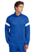 Sport-Tek ST800 Mens Travel Full Zip Jacket True Royal Blue/White Model Front