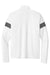 Sport-Tek ST800 Mens Travel Full Zip Jacket White/Iron Grey Flat Back