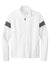 Sport-Tek ST800 Mens Travel Full Zip Jacket White/Iron Grey Flat Front