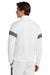 Sport-Tek ST800 Mens Travel Full Zip Jacket White/Iron Grey Model Back