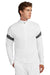 Sport-Tek ST800 Mens Travel Full Zip Jacket White/Iron Grey Model Front