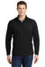 Sport-Tek ST850/TST850 Mens Sport-Wick Moisture Wicking 1/4 Zip Sweatshirt Black Model Front