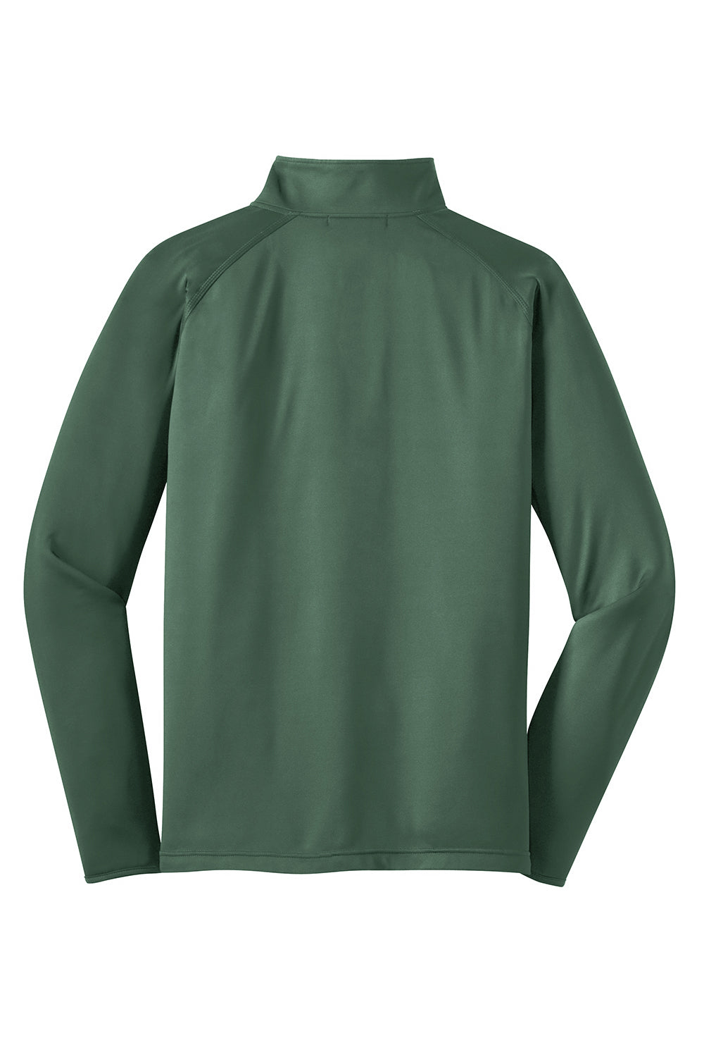 Sport-Tek ST850/TST850 Mens Sport-Wick Moisture Wicking 1/4 Zip Sweatshirt Forest Green Flat Back