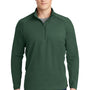 Sport-Tek Mens Sport-Wick Moisture Wicking 1/4 Zip Sweatshirt - Forest Green