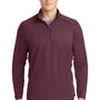 Sport-Tek Mens Sport-Wick Moisture Wicking 1/4 Zip Sweatshirt - Maroon