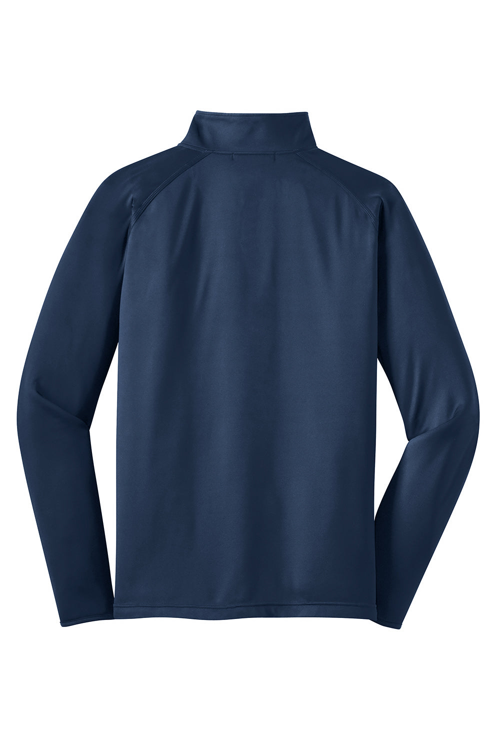 Sport-Tek ST850/TST850 Mens Sport-Wick Moisture Wicking 1/4 Zip Sweatshirt True Navy Blue Flat Back