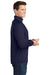 Sport-Tek ST850/TST850 Mens Sport-Wick Moisture Wicking 1/4 Zip Sweatshirt True Navy Blue Model Side