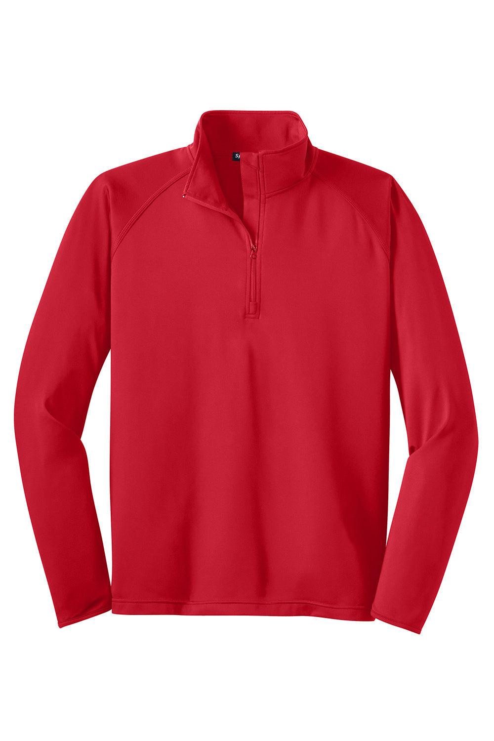 Sport-Tek ST850/TST850 Mens Sport-Wick Moisture Wicking 1/4 Zip Sweatshirt True Red Flat Front