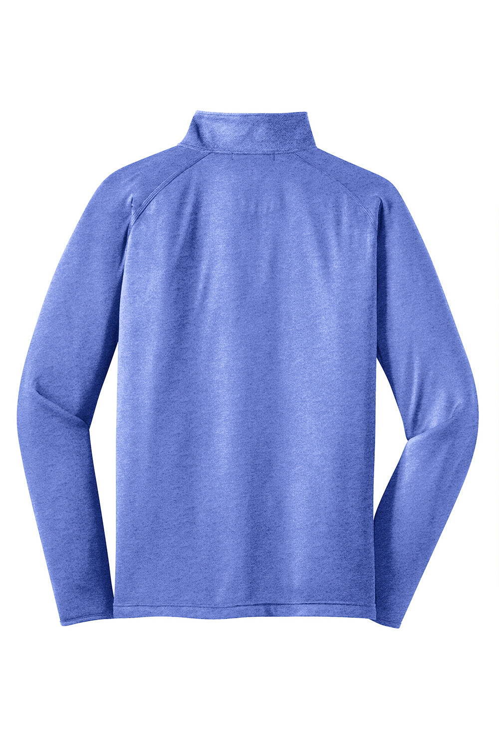 Sport-Tek ST850/TST850 Mens Sport-Wick Moisture Wicking 1/4 Zip Sweatshirt Heather True Royal Blue Flat Back